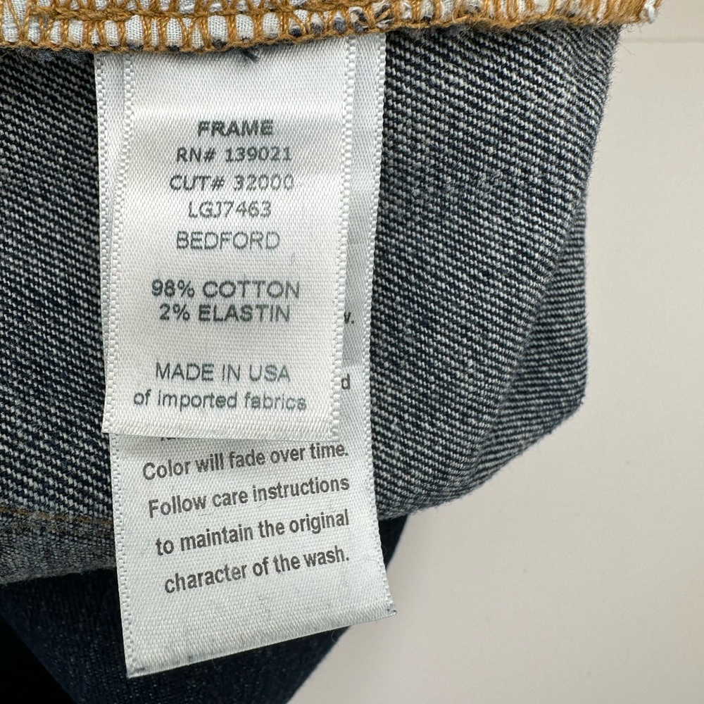 FRAME Le Garçon Straight Leg 98% Cotton Women’s Jeans - 25 - Picture 12 of 17